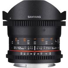 Samyang Vidéo 12mm T3.1 Fisheye VDSLR Canon