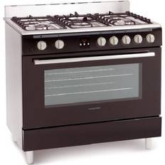 Cheap 90cm Gas Cookers Montpellier MR90DFMK Black