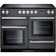 110cm - Convection/ Fan Oven Induction Cookers Rangemaster NEX110EISL/C Nexus 110cm Electric Induction Slate Chrome, Grey