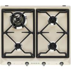 Beige Plaques de cuisson encastrables Smeg Victoria SR964PGH 4 Zones 60 cm