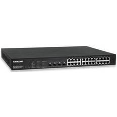 Poe +4 port Intellinet 24-Port Gigabit Ethernet PoE+ Web-Managed Switch with 4 SFP Combo Ports (560900)