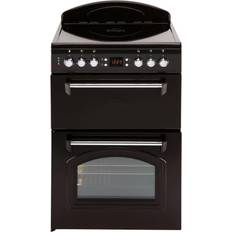 60cm - Convection/ Fan Oven Ceramic Cookers Leisure CLA60CEK Black