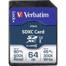 Verbatim Pro SDXC Class 10 UHS-I U3 90/45MB/s 64GB