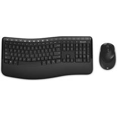 Ergonomiske tastaturer - Mus medfølger Microsoft Wireless Comfort Desktop 5050 (Nordic)