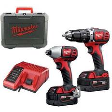 Milwaukee Taladros percutores Milwaukee Juego de 2 M18BPP2C-402C 18V 4.0Ah Taladro de Impacto Impact Driver 4933443552