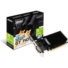 DDR3 Näytönohjaimet MSI GeForce GT 710 Silent Low Profile 1GB GDDR3 RAM