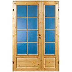 Diplomat 3 Furu SP16 Innerdörr Härdat glas V (82.5x204cm)