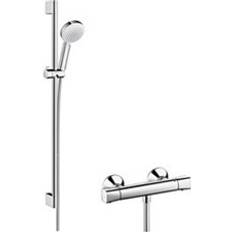 Manual Shower Sets Hansgrohe Crometta 100 Vario Kombiset White