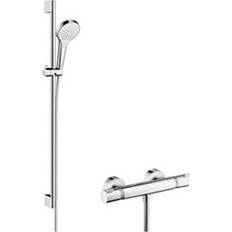 Manuel Ensembles de barres de douche et douchettes Hansgrohe Croma Select S Vario Blanc