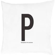 Design Letters P Pillow Case Black/White (60x50cm)