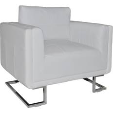 Clubfåtöljer - Vita vidaXL Cube Fåtölj 73.7cm