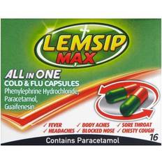 Lemsip Max All In One Cold & Flu 500mg 16pcs Cápsula