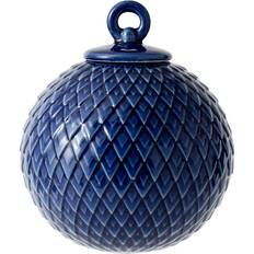 Lyngby Porcelain Rhombe Midnight Blue Decorative Item