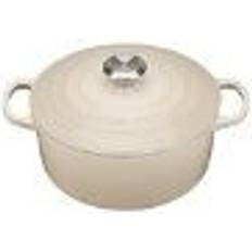 Le creuset 4.2 Le Creuset Almond Signature Cast Iron Round with lid 4.2 L 24 cm