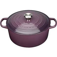 Le Creuset Casseroles on sale Le Creuset Cassis Signature Cast Iron Round with lid 6.7 L 28 cm