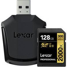 Lexar Media Professional Carte mémoire flash 128 Go UHS Class 3 Class10 2000x SDXC UHS-II