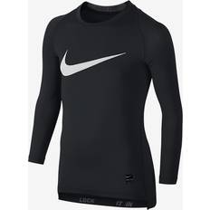 Nike pro compression Nike Pro Combat Hypercool - Compression HBR Long-Sleeve - Black / Dark Grey / White (726460_010)