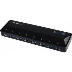 Concentradores USB StarTech ST103008U2C 10-Port USB 3.0 Hub with Charge and Sync Ports - 2x 1.5A Ports