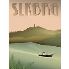 Vissevasse Silkeborg Hjejlen Plakat 30x40cm