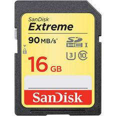 SanDisk Extreme SDHC Class 10 UHS-I U3 90/40MB/s 16GB