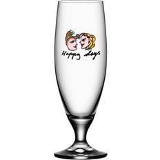 Ulrica Hydman Beer Glasses Kosta Boda Friendship Happy Days Beer Glass 50cl