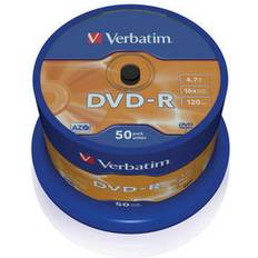 Almacenamiento Óptico Verbatim DVD-R 4.7GB 16x Spindle 50-Pack