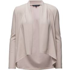 French Connection Josie Jersey Drape Front Jacket - Barley Sugar