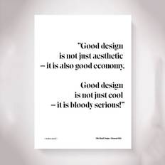 Olle Eksell Design Ekonomi Quote 1964 Plakat 50x70cm