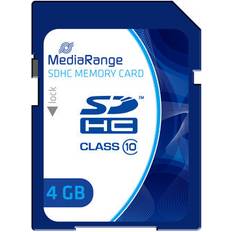 Tarjetas de Memoria & Memorias USB MediaRange 4GB SDHC 4GB SDHC Clase 10 memoria flas