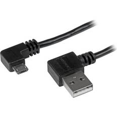 Cables StarTech USB A - USB Micro-B (2x angled) 2.0 1m