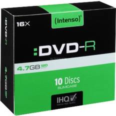 Intenso DVD-R 4.7GB, 16x 4.7GB DVD-R 10pieza(s)