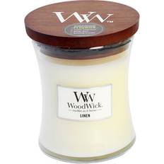 Blanc Bougies Parfumées Woodwick Linen Medium Bougie Parfumée 274.9g