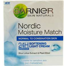 Garnier Facial Creams Garnier Nordic Moisture Match 24h Softening Light Cream 50ml