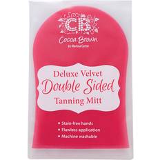 Deluxe Double-Sided Pink Velvet Tanning Mitt