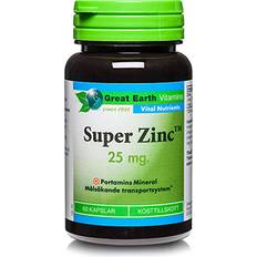 Great earth zink 25mg Great Earth Super Zink 25mg 60 st