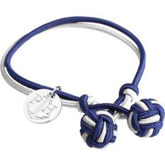 Paul Hewitt Armband Paul Hewitt Knotbracelet Armband 21.5cm - Marinblå/Vit/Silver