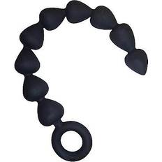 Black Silicone Anal Beads 9 Beads