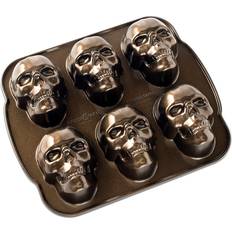 Nordic Ware Haunted Skull Molde para Magdalenas 29.8x25.4 cm