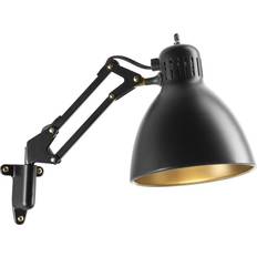 LIGHT-POINT Archi W1 Matt Black/Gold Vægarmatur ∅ 16cm