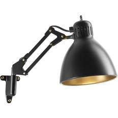 LIGHT-POINT Archi W1 Matt Black/Gold Vægarmatur 16cm