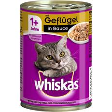 Whiskas sås Whiskas 1+ burkar 1+ Fjäderfä i sås 9.6kg