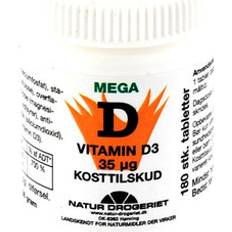 D3 35 Natur Drogeriet Mega Vitamin D3 35mg 180 st