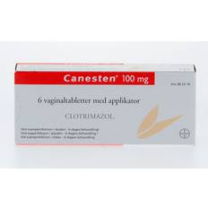 Chlotrimazol Håndkøbsmedicin Canesten 500mg 6 stk Vagitorier