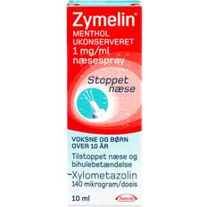 Zymelin ukonserveret Zymelin Menthol 1mg/ml 10ml Næsespray