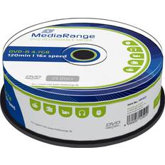 MediaRange 25 x DVD-R 4.7 Go (120 minutes) 16x spindle