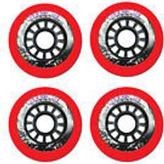 85A Accessori per pattinaggio a rotelle Powerslide Ruote roller freeride HURRICANE 78 mm rosse