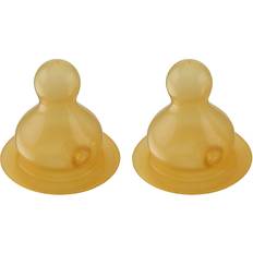 Hevea Natural Rubber Nipple Medium Flow 3m+ Anti Colic 2pack