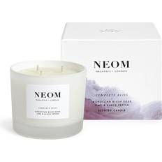 Velas Aromáticas Neom Organics Complete Bliss 3 Wicks Scented Candle Moroccan Blush Rose Lime & Black Pepper Vela Aromática