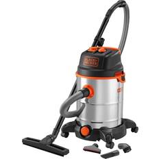 Black & Decker Aspirateurs eau et poussière Black & Decker Aspirateur Eau Et Poussiere 1600 W Cuve 30 L En Inox Avec Prise Pour Outil Electroportatif