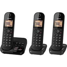 Panasonic 3 - Answering Machine Landline Phones Panasonic KX-TGC423 Triple